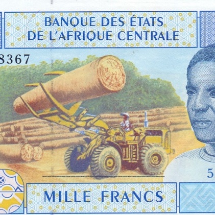 (U) Камерун, 1000 франков КФА, 2002 год UNC