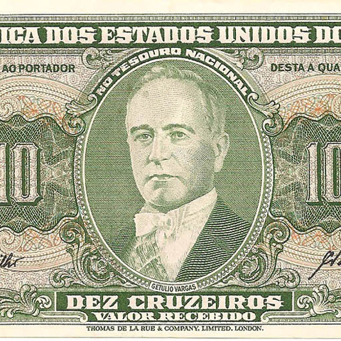 Бразилия,10 крузейро, 1962-1964 гг. (цена от 10 штук)