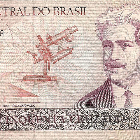 Бразилия, 50 крузадо, 1986-1988 гг. (цена от 10 штук)