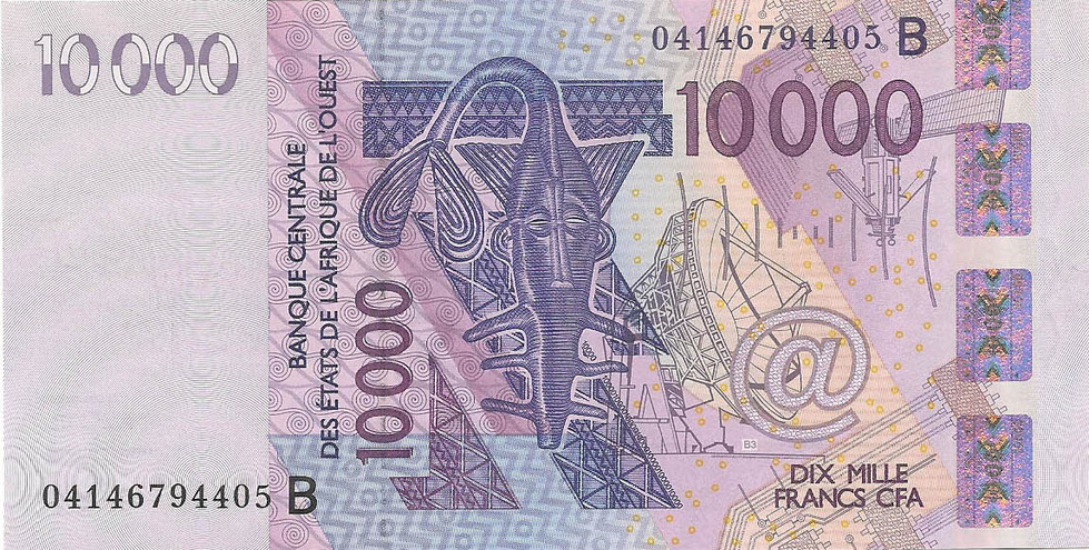 (B) Бенин, 10000 франков КФА, 2003 год