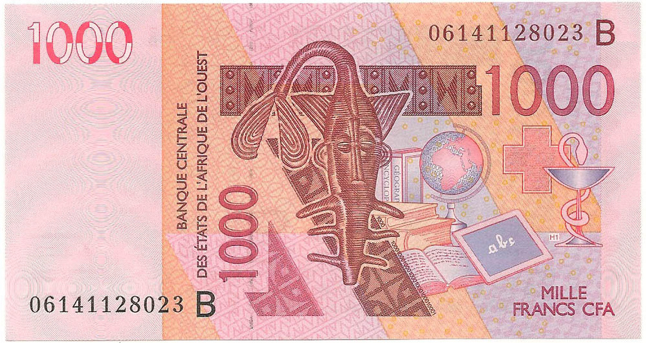 (B) Бенин, 1000 франков КФА, 2003 год
